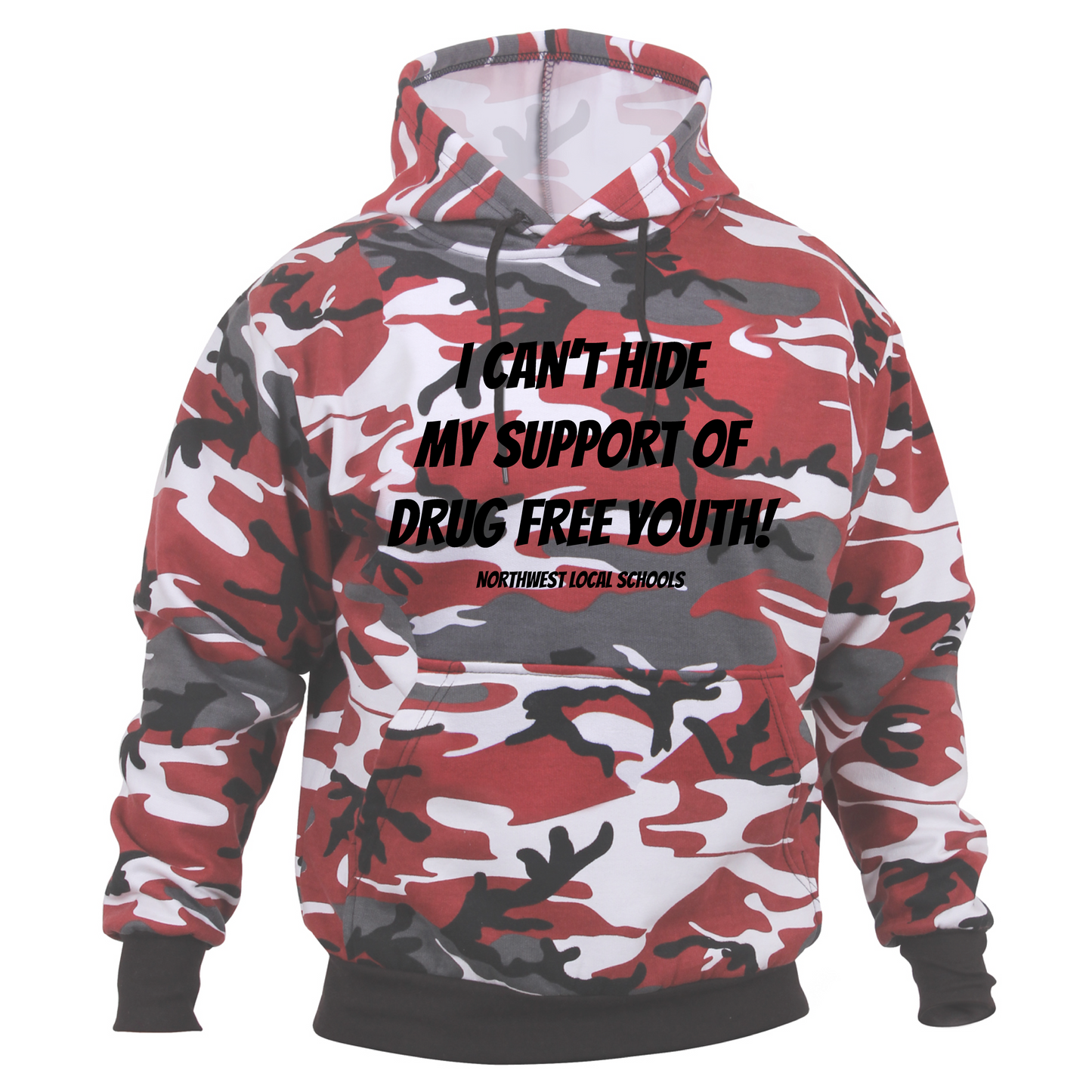TIS RED CAMO HOODIE