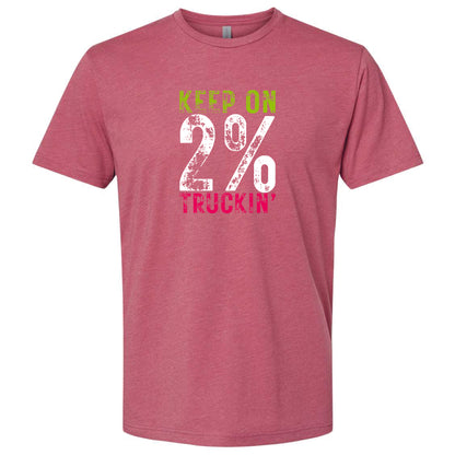 Keep on Truckin' 2% Stamp Lime/Pink
