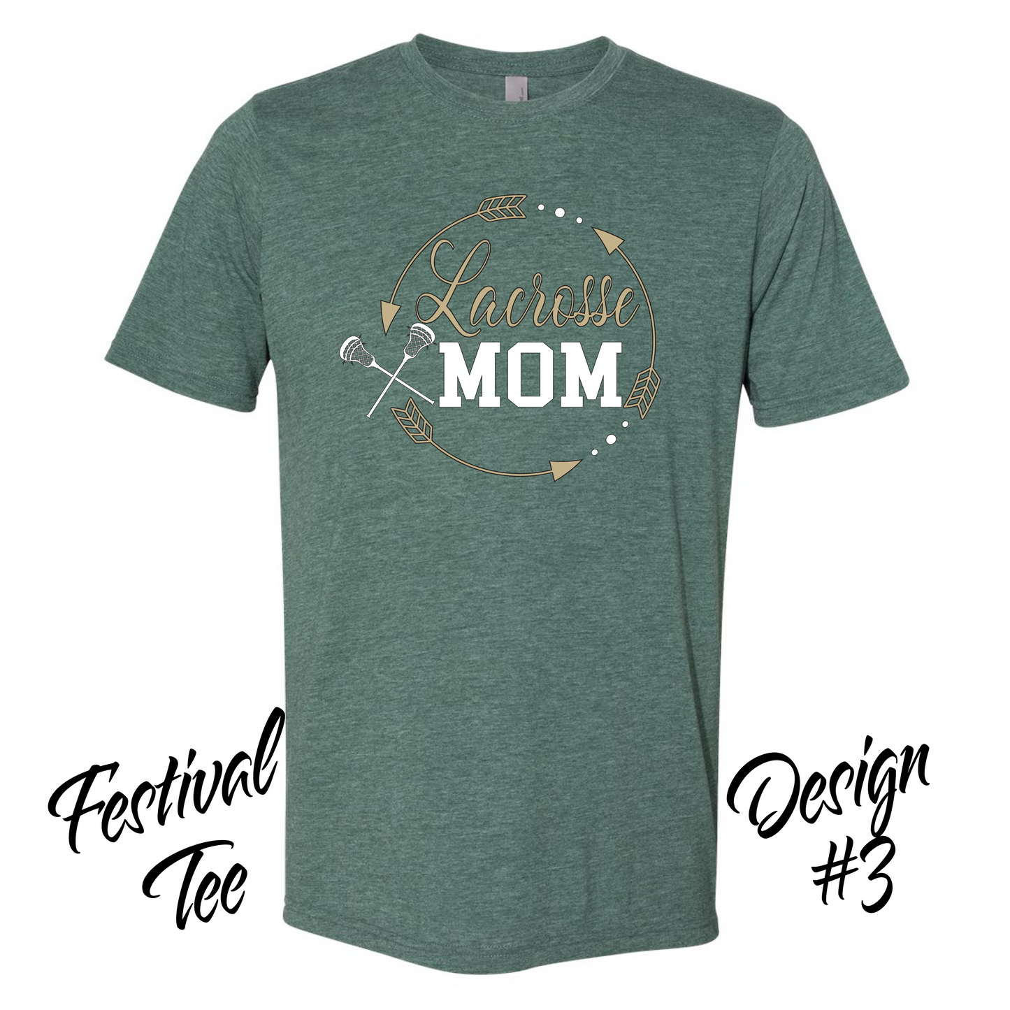 Lacrosse Mom - Unisex Festival T-Shirt Designs